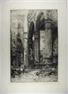 Collection of approximately 17 prints, including etchings and drypoints.